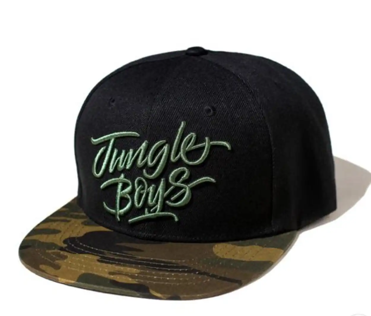Jungle Boys – STACKED SNAPBACK (BLACK/CAMO)